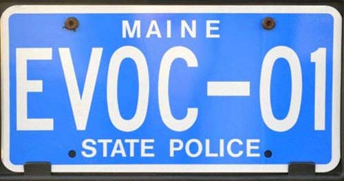 Maine license plate image