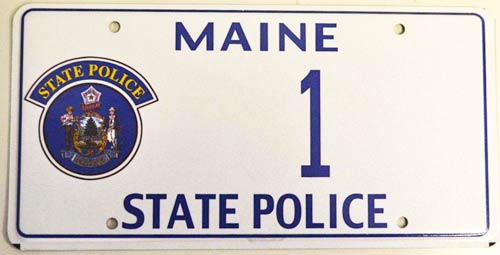 Maine license plate image