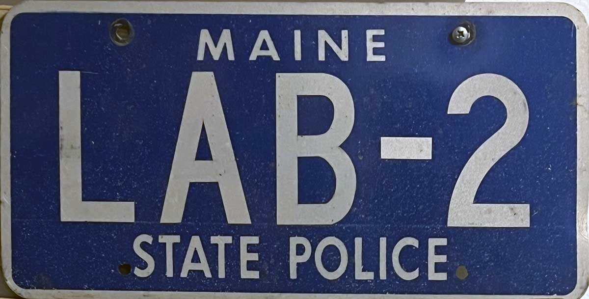 Maine license plate image