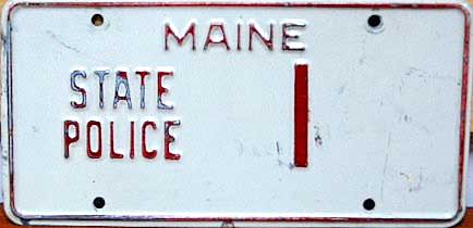 Maine license plate image