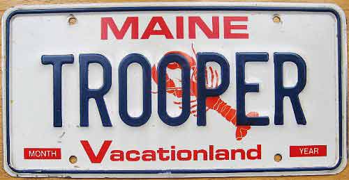 Maine license plate image