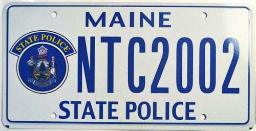 Maine license plate image