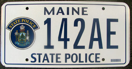 Maine license plate image