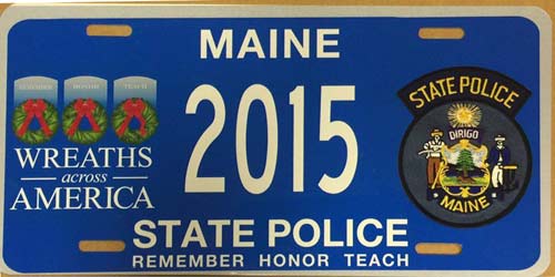 Maine license plate image