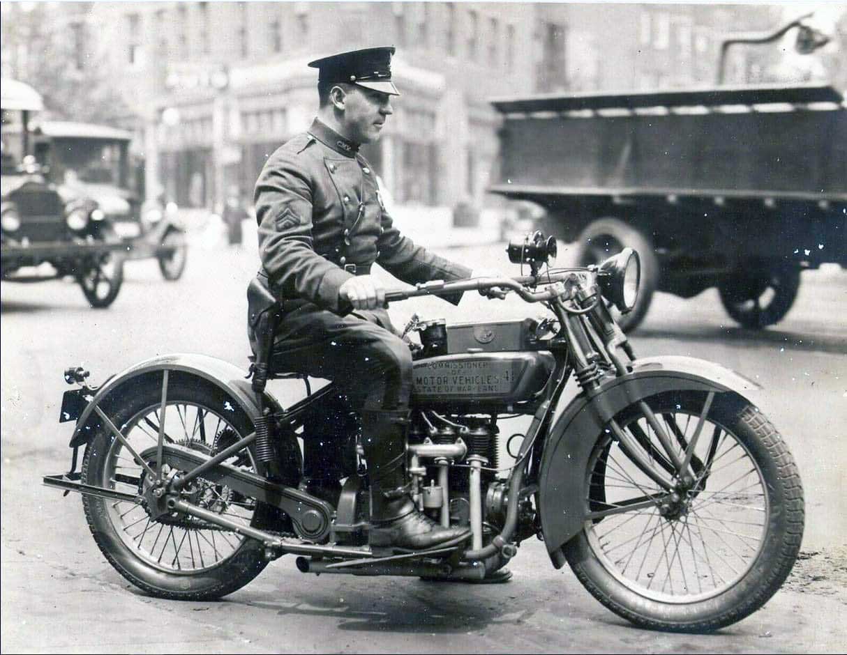 Maryland police license plate