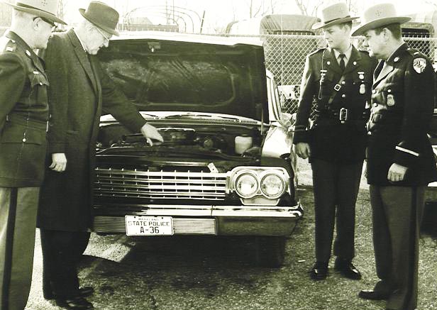 Maryland police license plate