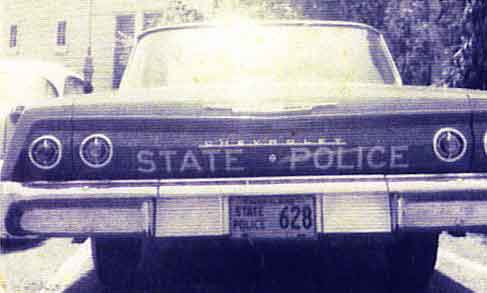 Maryland police license plate