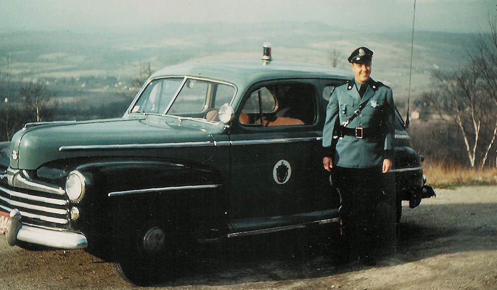 Massachusetts police car