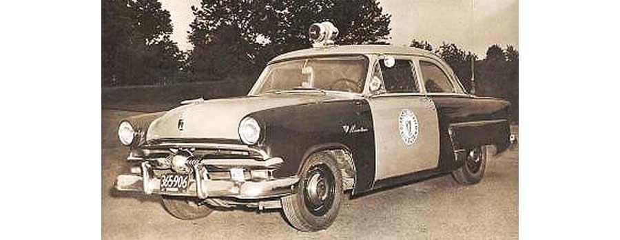 Massachusetts police car