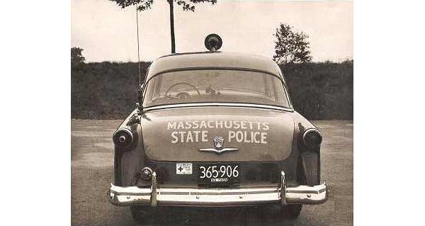 Massachusetts police car