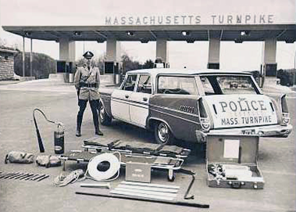 Massachusetts police car