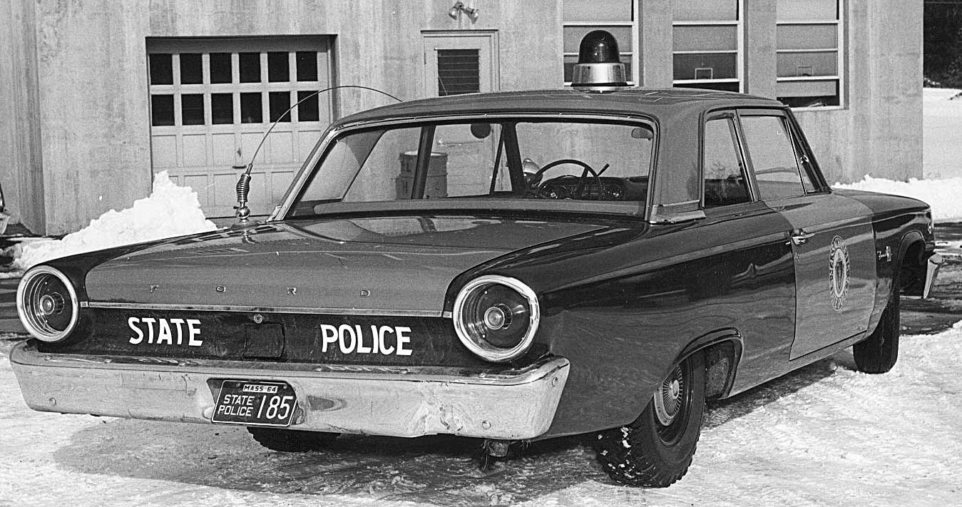 Massachusetts police car