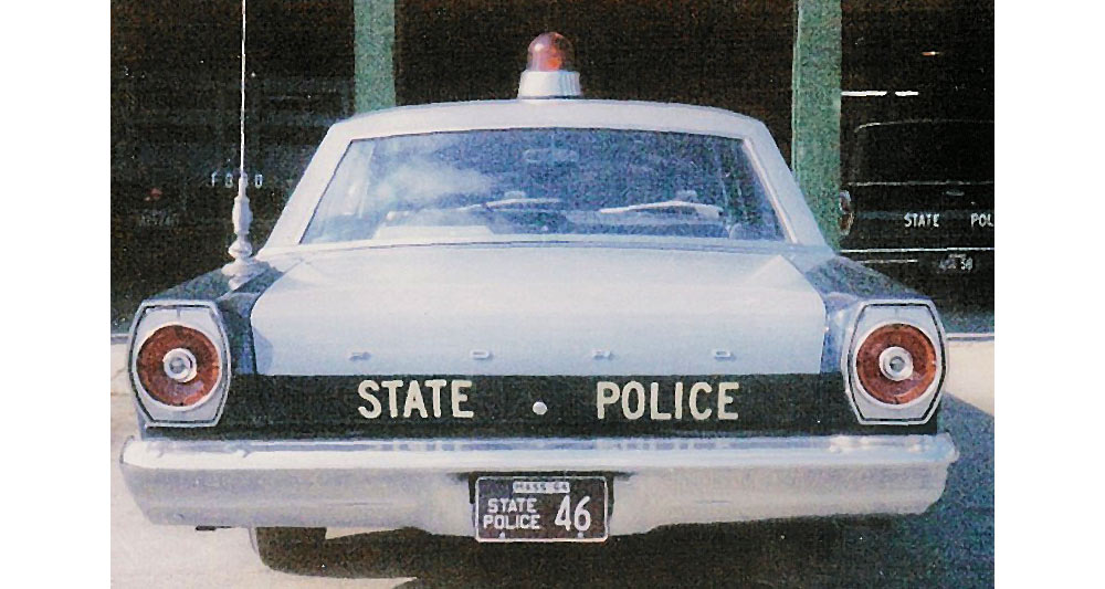 Massachusetts police car