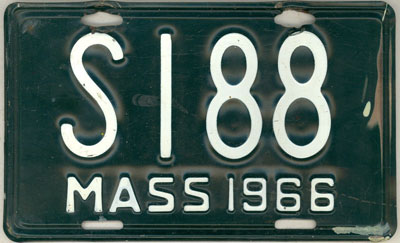 Massachusetts police license plate image