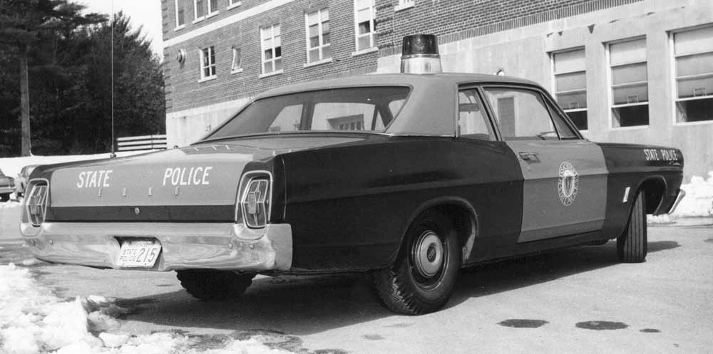 Massachusetts police car