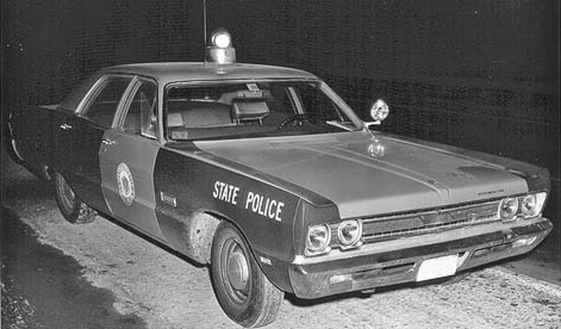 Massachusetts police car