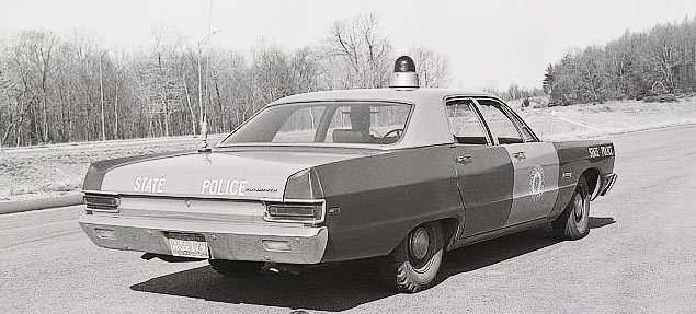 Massachusetts police car