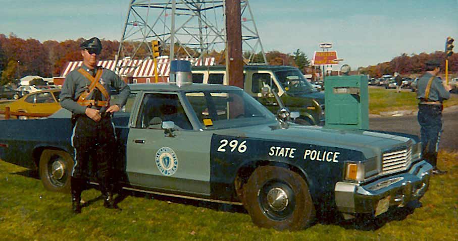 Massachusetts police car