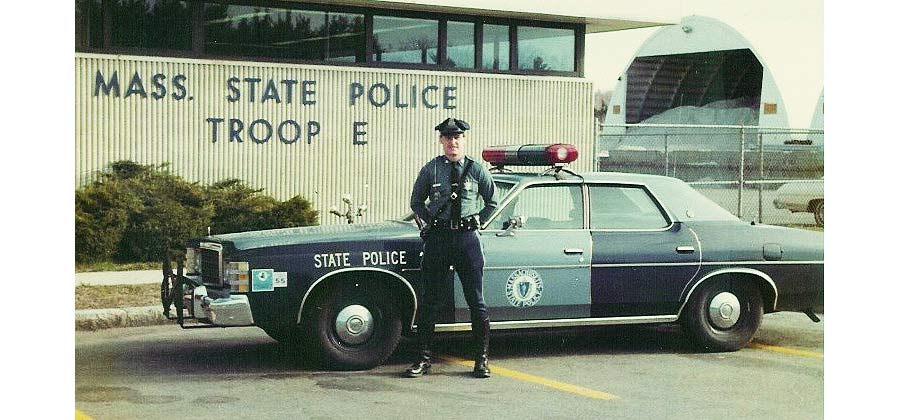 Massachusetts police car