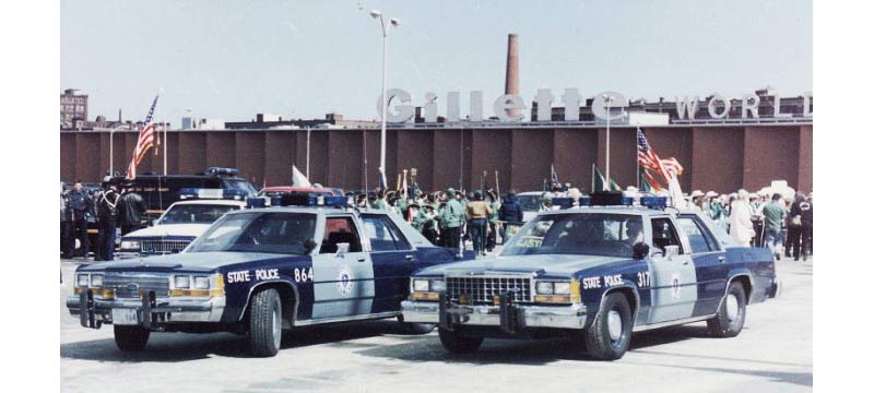 Massachusetts police car