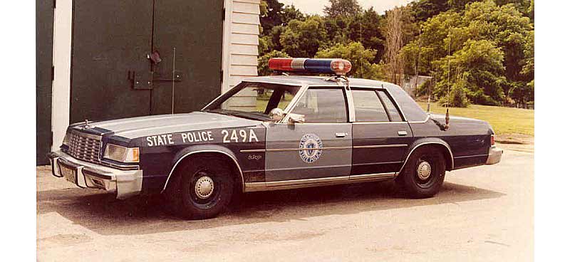 Massachusetts police car