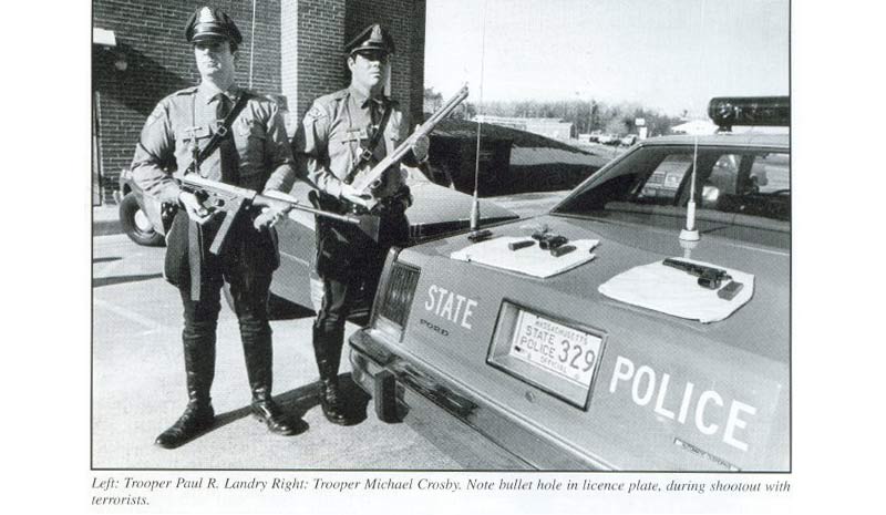 Massachusetts police car