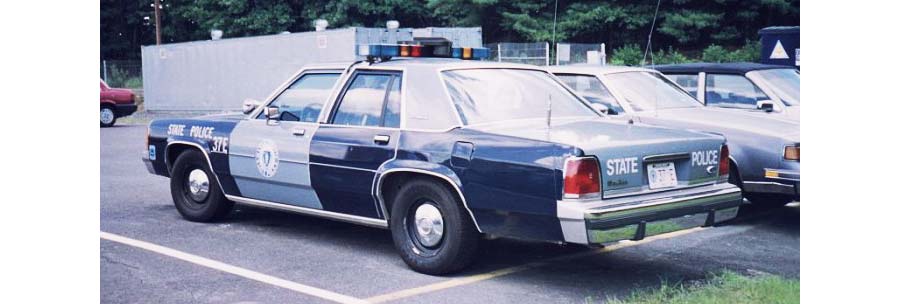 Massachusetts police car