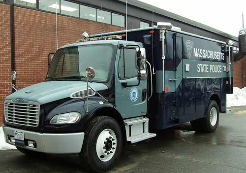 Massachusetts police truck