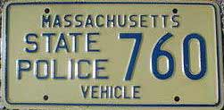 Massachusetts police car