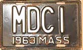 Massachusetts police license plate image