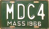 Massachusetts police license plate image