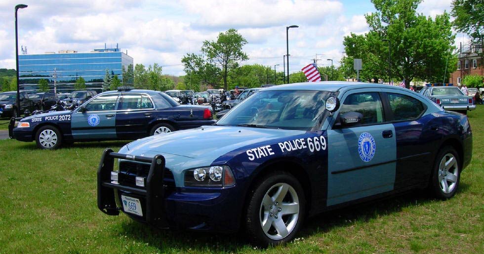 Massachusetts police car