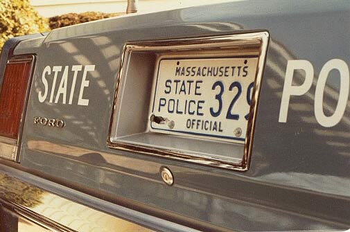 Massachusetts police car