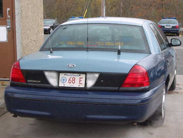 Massachusetts police car