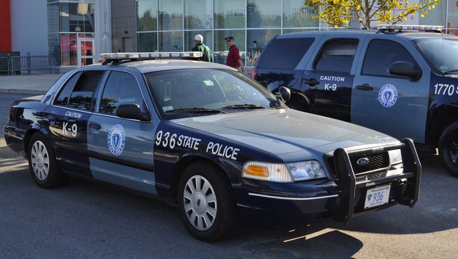 Massachusetts police car