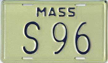 Massachusetts police license plate image