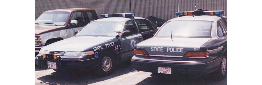 Massachusetts police car