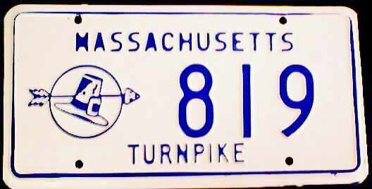 Massachusetts police license plate image