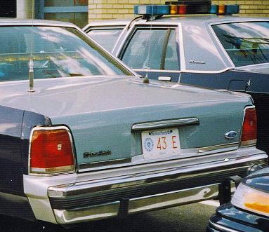 Massachusetts police car