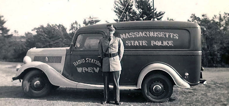 Massachusetts police car