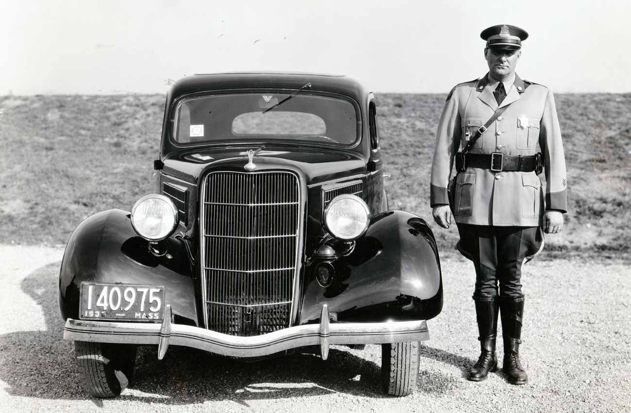 Massachusetts police car