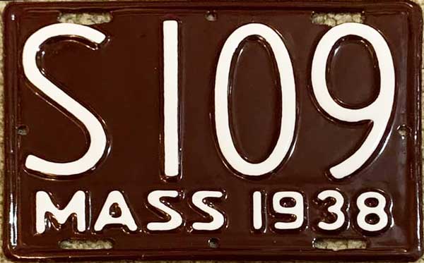 Massachusetts police license plate image