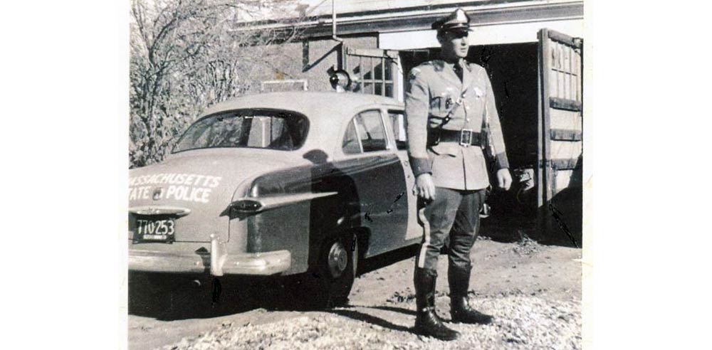 Massachusetts police car