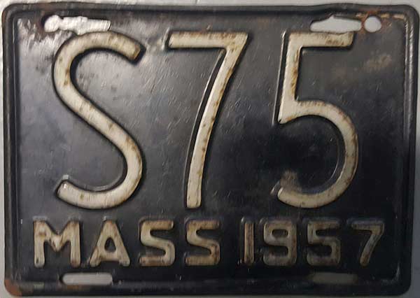 Massachusetts police license plate image