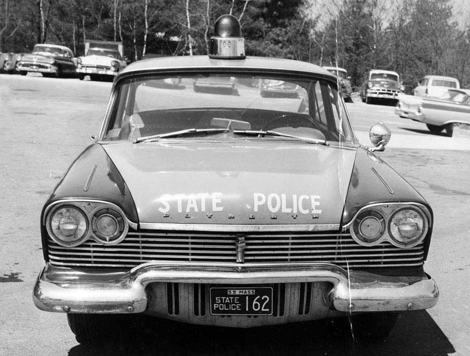 Massachusetts police car