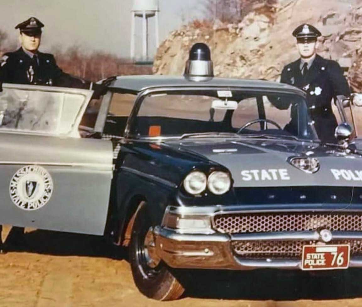 Massachusetts police car