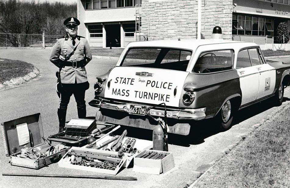 Massachusetts police car