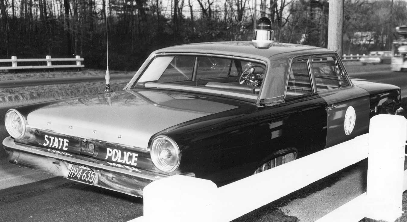 Massachusetts police car