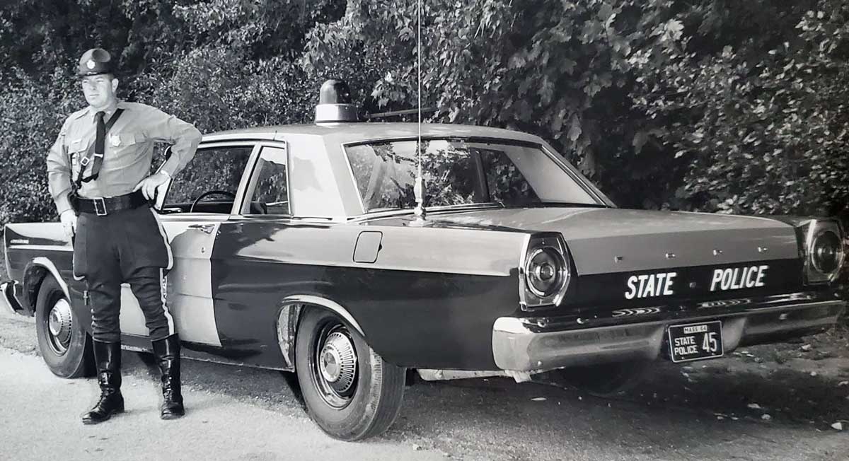 Massachusetts police car