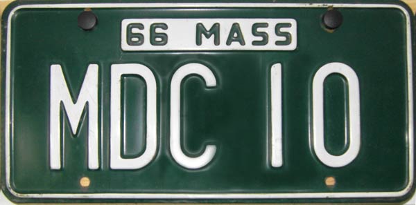 Massachusetts police license plate image